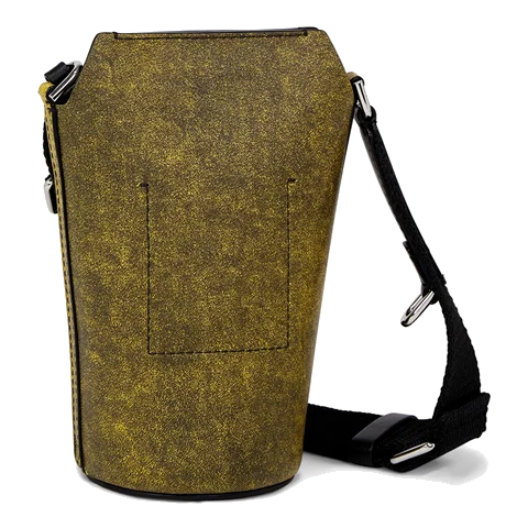 Skórzana torebka przez ramię ECCO® Pot - Żółty - Back