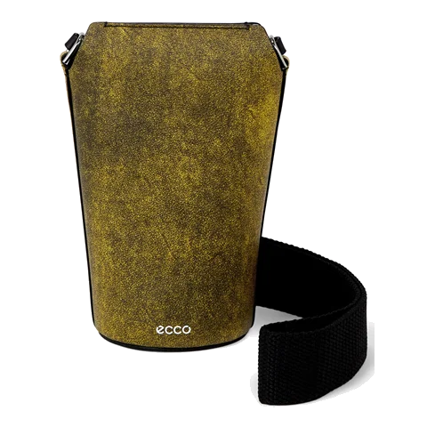 Skórzana torebka przez ramię ECCO® Pot - Żółty - Front