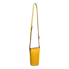 Skórzana torebka przez ramię ECCO® Textureblock - Żółty - Main