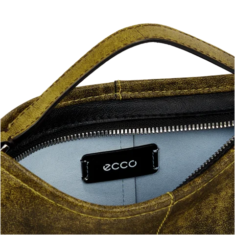 Skórzana torebka przez ramię ECCO® Takeaway - Żółty - Inside