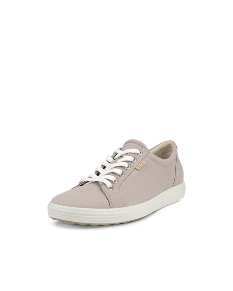 ECCO® Soft 7 sneakers i nubuck til damer - Grå - M