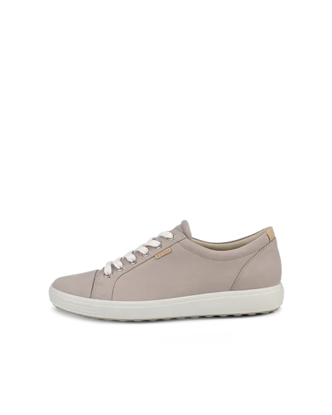 ECCO® Soft 7 sneakers i nubuck til damer - Grå - O