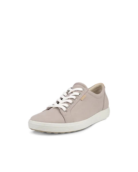 ECCO® Soft 7 Damen Sneaker aus Nubukleder - Grau - M