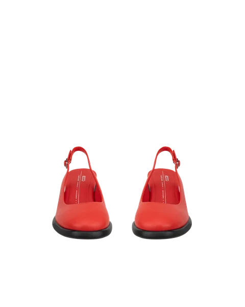 ECCO® Sculpted LX 55 Damen Lederpumps mit Blockabsatz - Rot - Front_Pair