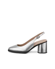 ECCO® Sculpted LX 55 Damen Lederpumps mit Blockabsatz - Silber - O