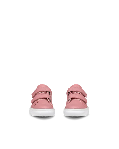 Dětské kožené tenisky ECCO® Soft 60 - Růžová  - Front_Pair