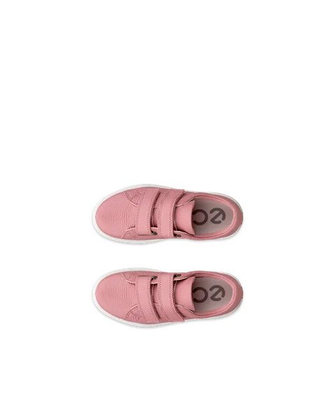 Dětské kožené tenisky ECCO® Soft 60 - Růžová  - Top_Left_Pair