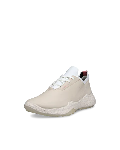 Women's ECCO® Golf BIOM H5 Leather Waterproof Shoe - Beige - M