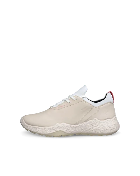 Women's ECCO® Golf BIOM H5 Leather Waterproof Shoe - Beige - O