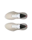 Women's ECCO® Golf BIOM H5 Leather Waterproof Shoe - Beige - Top_Left_Pair