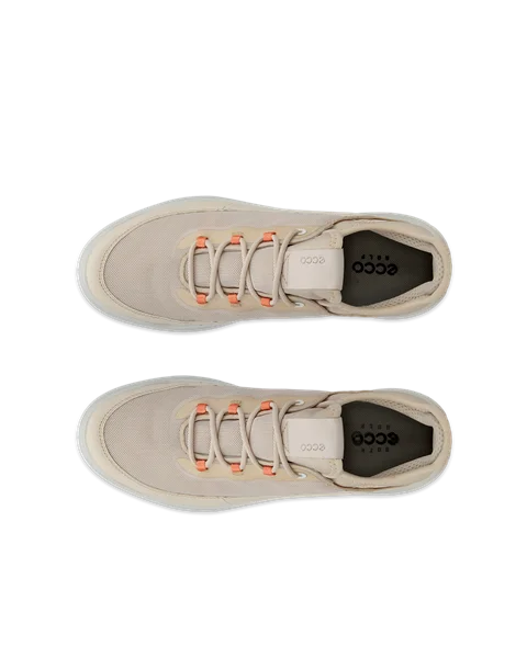 ECCO® Golf Core tekstil golfsko til damer - Beige - Top_Left_Pair