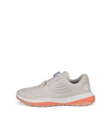 Ženski vodoodporni usnjeni čevlji za golf ECCO® Golf LT1 - Bež - O