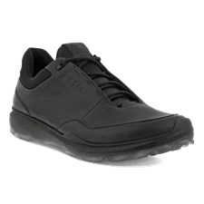Męskie skórzane buty do golfa ECCO® Golf Biom Hybrid 3 - Czarny - Main