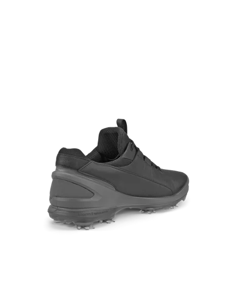 Moški vodoodporni usnjeni čevlji za golf s čepki ECCO® Golf Biom Tour - črna - B