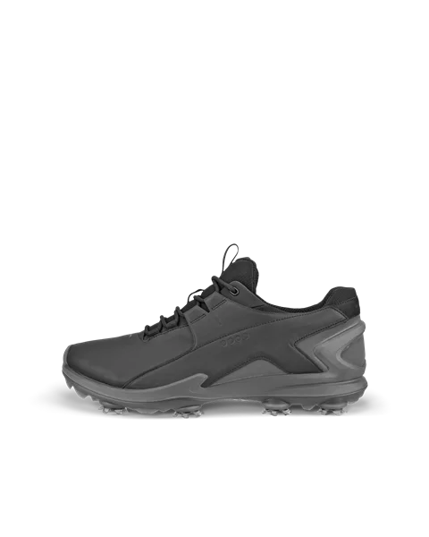 ECCO® Golf Biom Tour chaussure de golf crantée imperméable en cuir pour homme - Noir - O