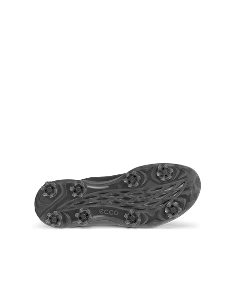 Męskie wodoodporne skórzane buty do golfa z kolcami ECCO® Golf Biom Tour - Czarny - S