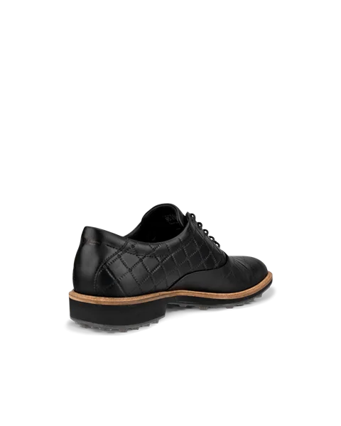 Męskie skórzane buty do golfa ECCO® Golf Classic Hybrid - Czarny - B