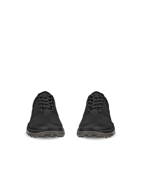 Men's ECCO® Golf LT1 Leather Waterproof Shoe - Black - Front_Pair