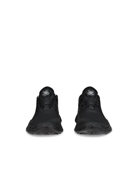Women's ECCO® Golf BIOM H5 Leather Waterproof Shoe - Black - Front_Pair