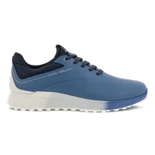 ECCO® Golf S-Three chaussure de golf en cuir Gore-Tex pour homme - Bleu - Outside