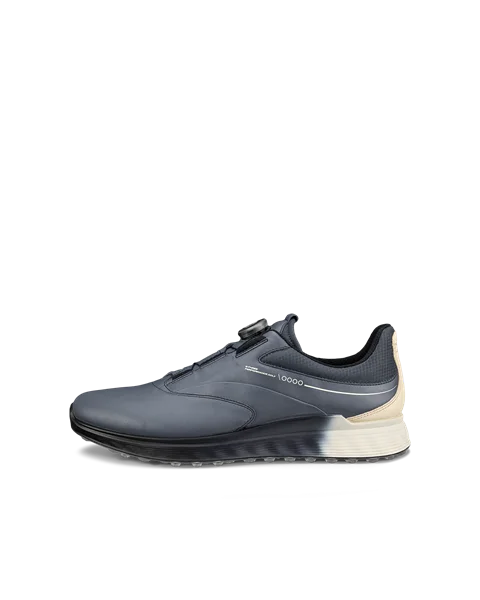 ECCO® Golf S-Three chaussure de golf en cuir Gore-Tex pour homme - Bleu marine - O