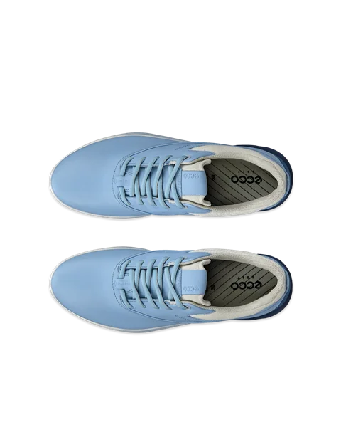 ECCO® Golf S-Three dame golfsko skinn med Gore-Tex - Blå - Top_Left_Pair