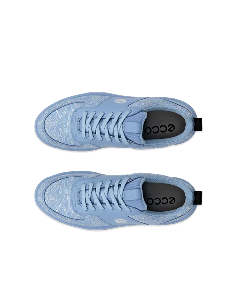 Women's ECCO® Golf Street 720 Leather Gore-Tex Golf Shoe - Blue - Top_Left_Pair