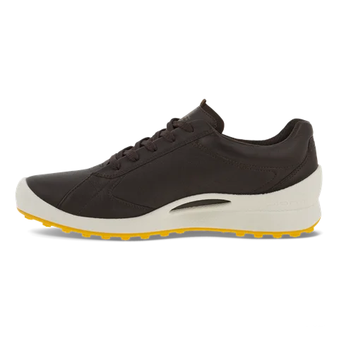 Men's ECCO® Golf Biom Hybrid Leather Shoe - Brown - Inside