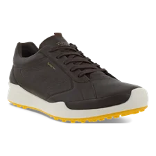 Męskie skórzane buty do golfa ECCO® Golf Biom Hybrid - Brązowy - Main