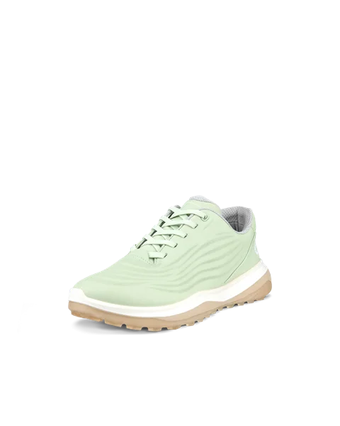 Damskie wodoodporne skórzane buty do golfa ECCO® Golf LT1 - Zielony - M