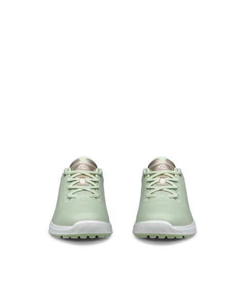ECCO® Golf S-Casual ženske vodootporne kožne cipele za golf - zelena - Front_Pair