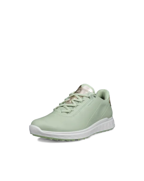ECCO® Golf S-Casual ženske vodootporne kožne cipele za golf - zelena - M