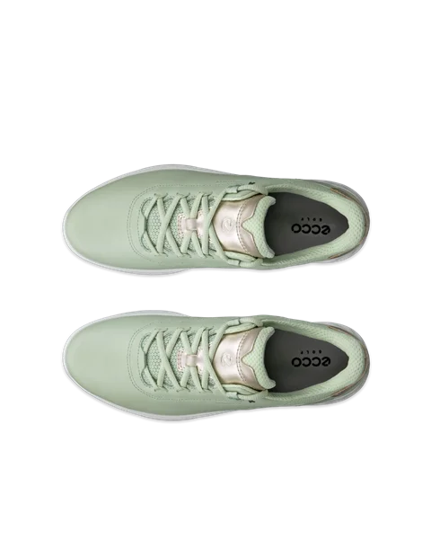 ECCO® Golf S-Casual ženske vodootporne kožne cipele za golf - zelena - Top_Left_Pair