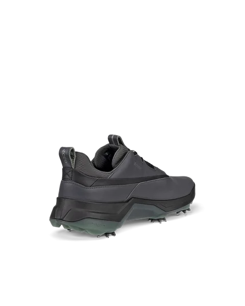 Męskie skórzane buty do golfa z kolcami z Gore-Tex ECCO® Golf Biom G5 - Szary - B