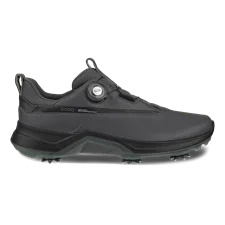 Men's ECCO® Golf Biom G5 Leather Gore-Tex Cleats - Grey - Outside