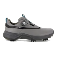 Męskie skórzane buty do golfa z kolcami z Gore-Tex ECCO® Golf Biom G5 - Szary - Outside