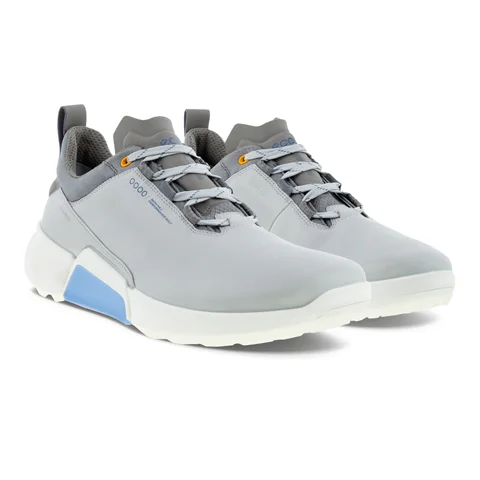 Męskie skórzane buty do golfa z Gore-Tex ECCO® Golf Biom H4 - Szary - Pair