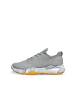 Męskie wodoodporne skórzane buty do golfa ECCO® Golf BIOM H5 - Szary - O