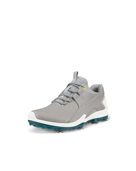 ECCO® Golf Biom Tour chaussure de golf crantée imperméable en cuir pour homme - Gris - M