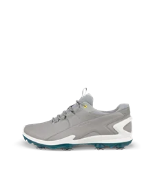 Męskie wodoodporne skórzane buty do golfa z kolcami  ECCO® Golf Biom Tour - Szary - O