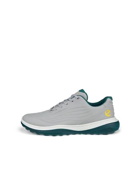 Męskie wodoodporne skórzane buty do golfa ECCO® Golf LT1 - Szary - O