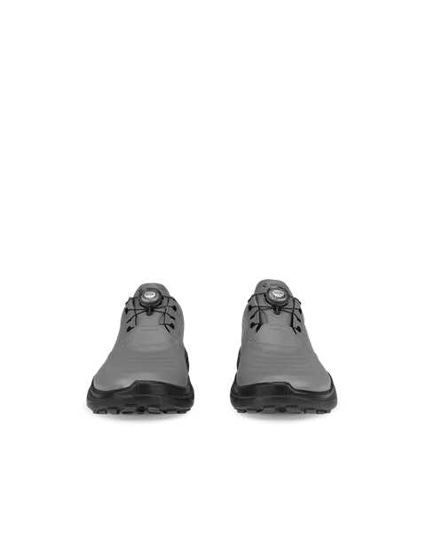 Men's ECCO® Golf LT1 Leather Waterproof Shoe - Grey - Front_Pair