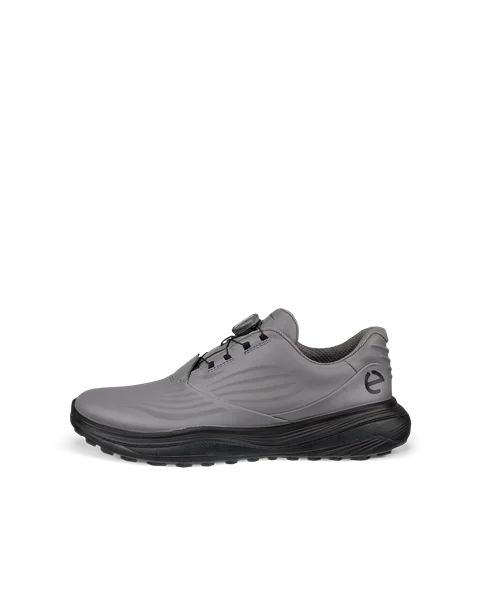 Men's ECCO® Golf LT1 Leather Waterproof Shoe - Grey - O