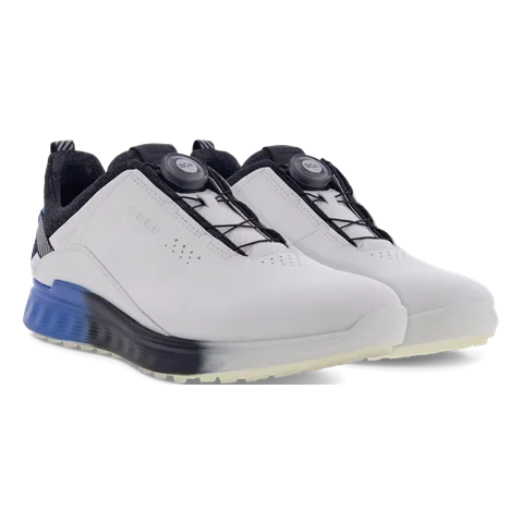 ECCO® Golf S-Three chaussure de golf en cuir Gore-Tex pour homme - Gris - Pair