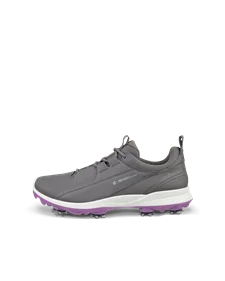 Women's ECCO® Golf Biom Tour Leather Waterproof Cleats - Grey - O