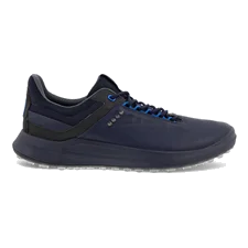 Men's ECCO® Golf Core Leather Shoe - Navy - Outside