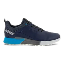 Men's ECCO® Golf S-Three Leather Gore-Tex Shoe - Navy - Outside