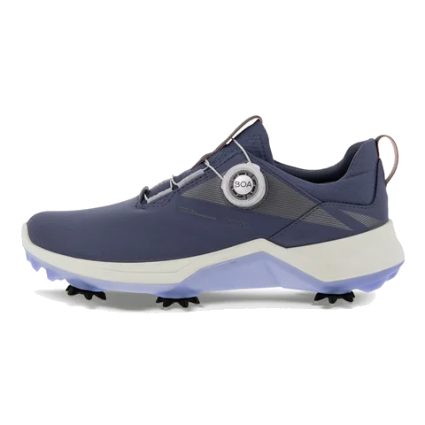 Dámská kožená Gore-Tex golfová obuv ECCO® Golf Biom G5 - Tmavě modrá - Left