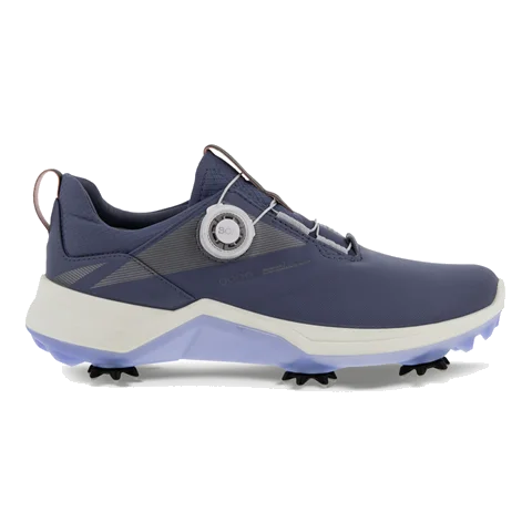Dámská kožená Gore-Tex golfová obuv ECCO® Golf Biom G5 - Tmavě modrá - Outside