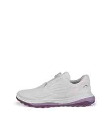 Sapatos golfe impermeáveis couro mulher ECCO® Golf LT1 - Rosa - O
